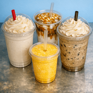 mango smoothie with mango smoothie with